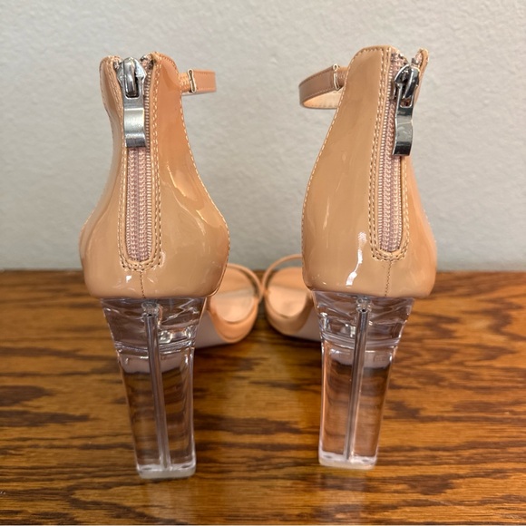 Fashion nova really hope so healed nude sandals size 8.5M - Picture 8 of 12